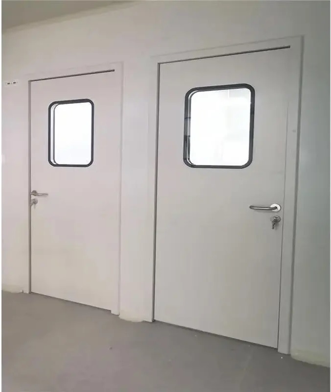 China Factory Clear Roompatient Room Hospital Door with Head Vision Panel