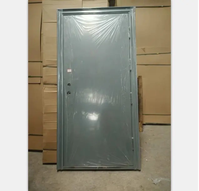 China Manufacturer Steel Plain Door Exterior Steel Swing Doors for Sale