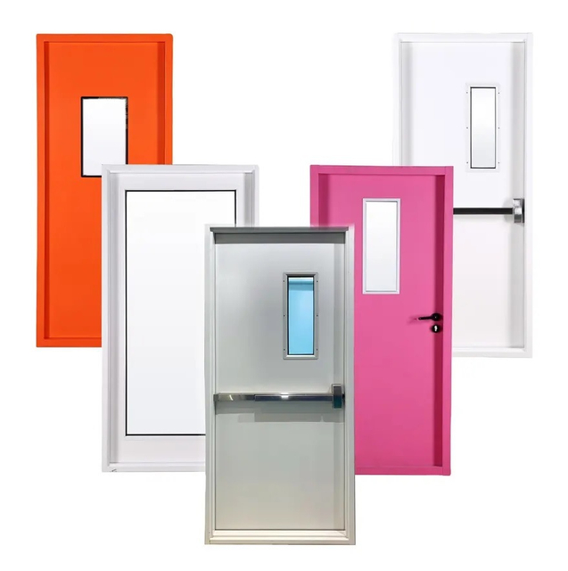 Protection with Steel Fire Proof Doors with Air-Tight Seal for Clean Rooms and Laboratories