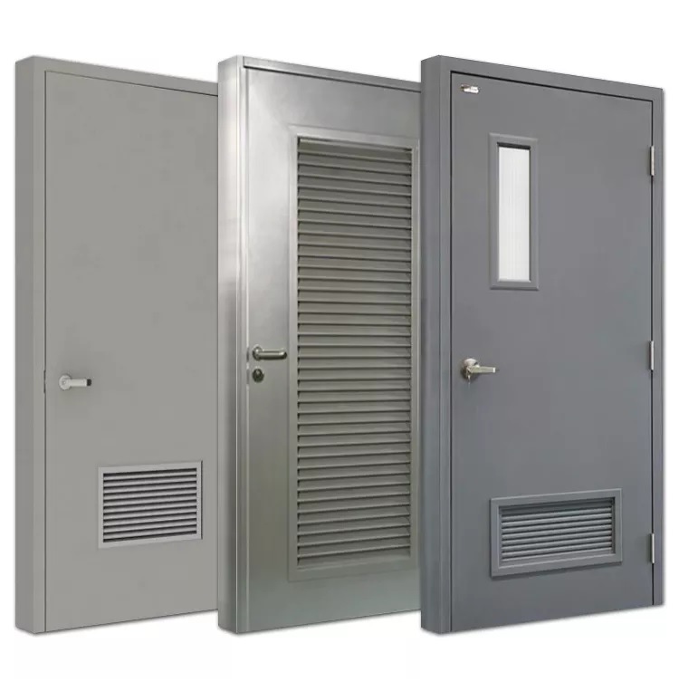 Steel Door with Louver Certificated Fire Rated Doors Direct Factory Price of Fire Rated Doors