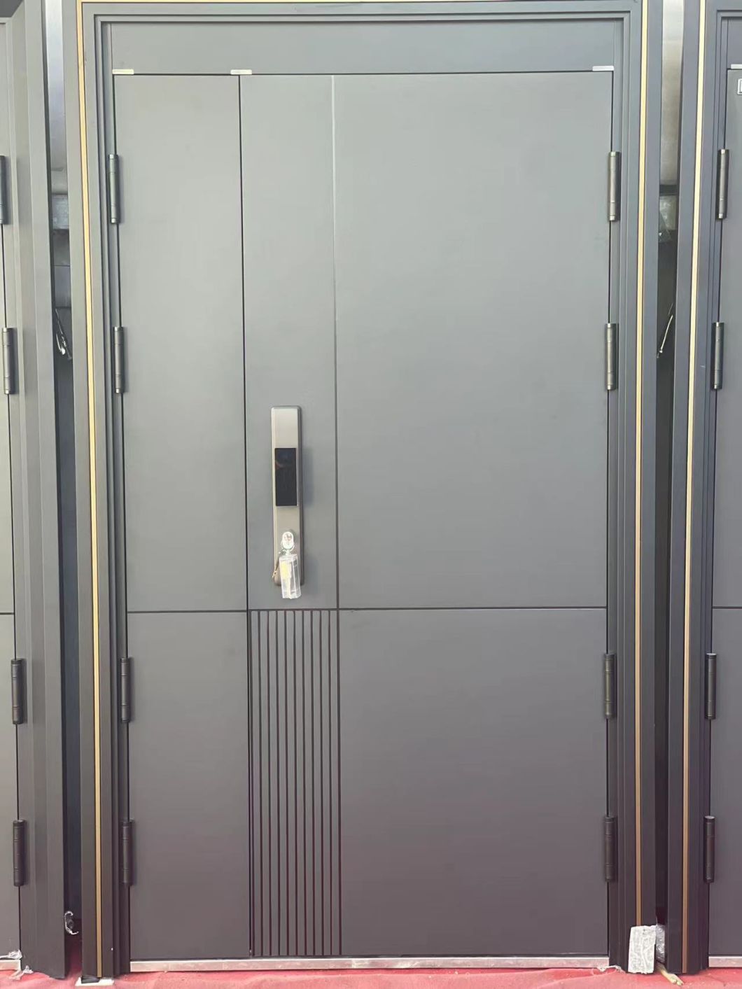 Sample Customization Factory Supply Contempory Steel Unequal Security Exterior Door