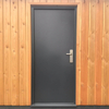 Custom Modern Security Steel Doors with Custom Lockset High Level Appearance