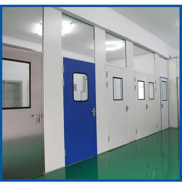 Galvanized Steel Stainless Steel Doors Cleanroom Door for Pharmacy Hospital Lab