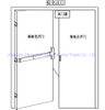 Self Closed 90-180 Minute Fire Exit Steel Doors with Escape Locks