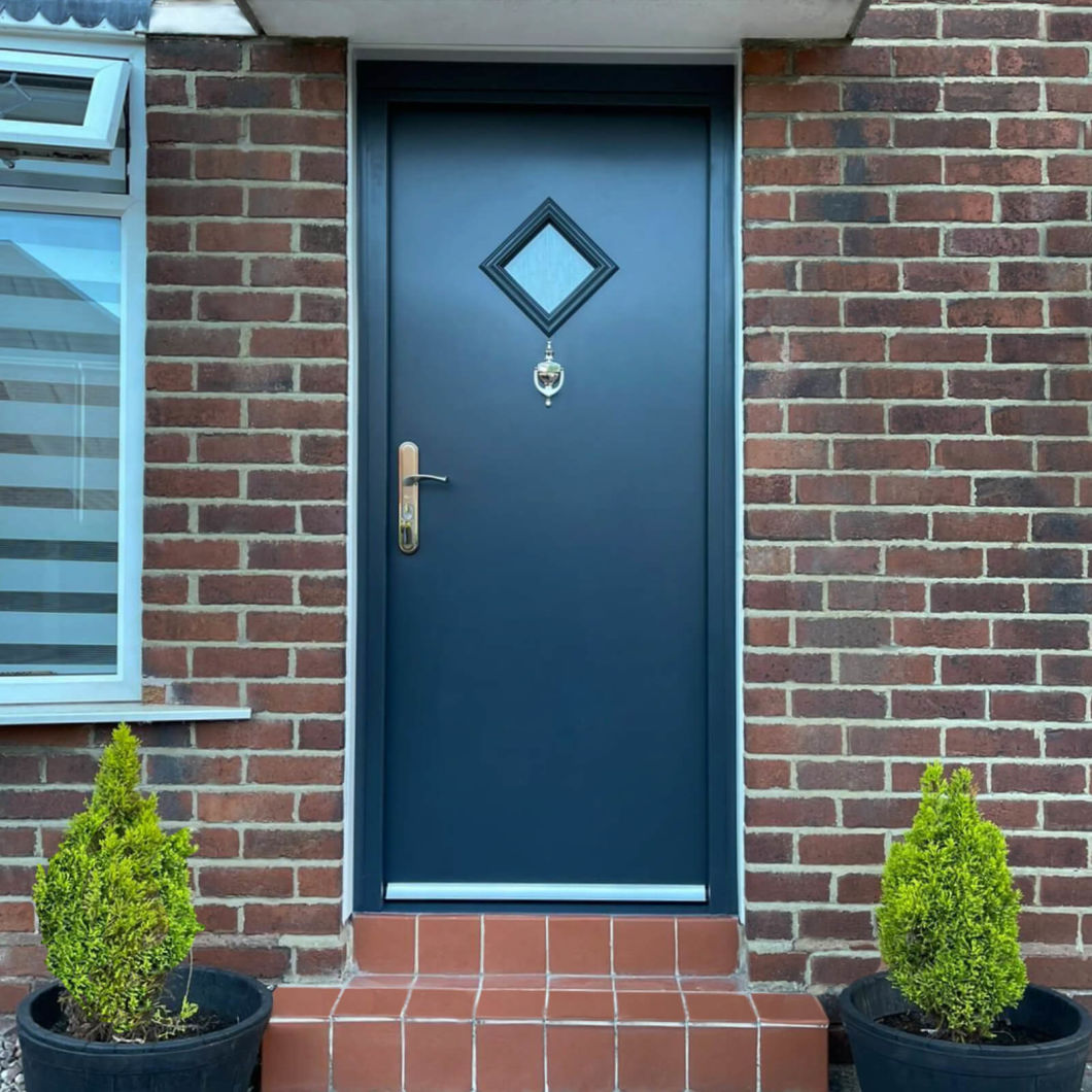 Factory Sale Luxury Style Front Exterior Security Steel Door Custom Style Main Gate Front Security Steel Door Sample Customization