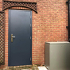 High-End Custom Matched Garage Door Stainless Steel Material Rust Resistant and Waterproof Modern Pivot Door