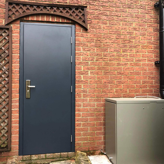 High-End Custom Matched Garage Door Stainless Steel Material Rust Resistant and Waterproof Modern Pivot Door