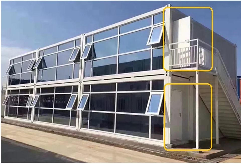 Custom Size Fast Install Prehung Door for Modular Portable Container House