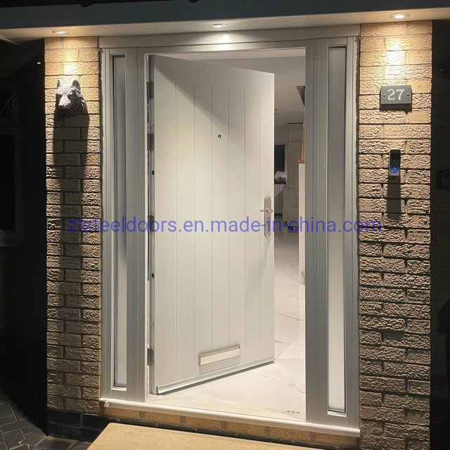 Modern Security Steel Single/Unequal/Double Door Factory Customized Metal Doors Security Doors