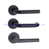 Reliable and Simple Classic Steel Door Lock Handle on Rose & Escutcheon