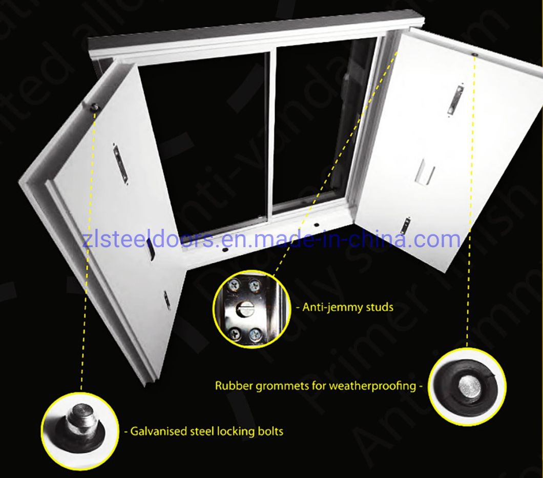 Anti-Vandal Steel Shipping Container Window Shutter Aluminum Windows PVC Windows China Manufacturer
