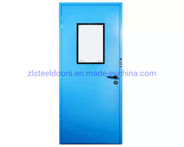 Hospital Cleanroom System Interior Swing Doors Flush Steel Doors Cleanroom Fire Doors