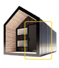Mobile Caravan Trailer House Doors Steel Modular Prehung Doors with Frame Ready