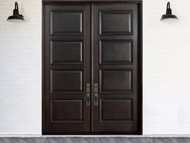 Moden Design High Quality Cheapest Exterior Steel Double Leaf Door