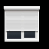 Adjustable Aluminium Accordion Hurricane Louvered Sliding Window Rolling Shutter