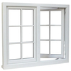 Modern Fireproof and Dustproof Hurricane Impact Tempered Glass Pvccasem Ent Window