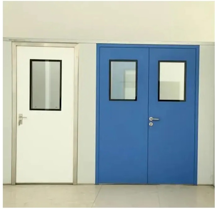 China Factory Clear Roompatient Room Hospital Door with Head Vision Panel