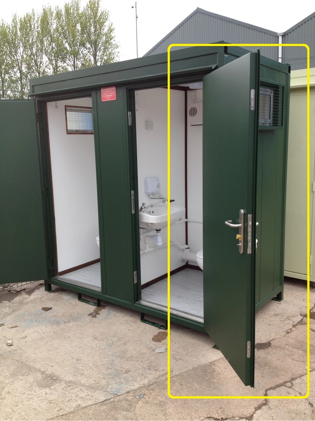 Steel Door for Unit Portable Prefab Modular Prefabricated Bathroom Outdoor