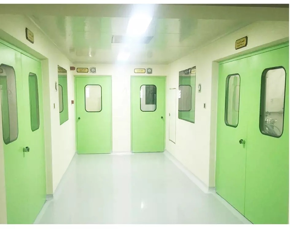 Modular GMP Clean Room Manual Steel Airtight Door for Hospital