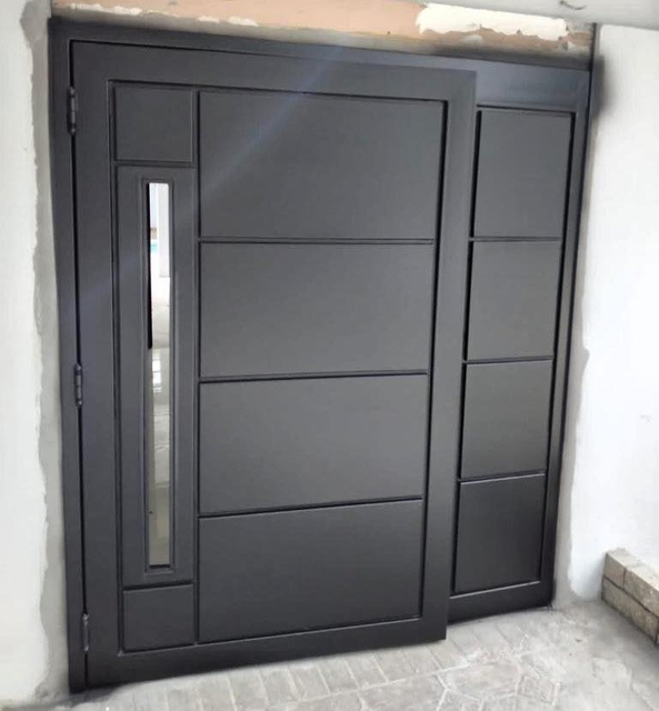 Luxury Design High Quality Low Price Single Double Exterior Security Steel Door