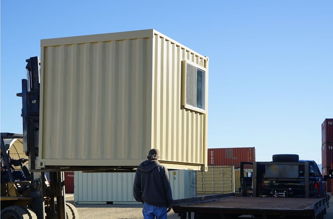10′ Office Container Steel Door with High Level Security