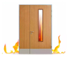 School Apartment Hotel Special Stairway Safety Escape Fire Door Galvanized Steel Material American Standard Certification 90 Mins