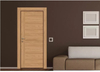 Modern Fancy Simple Design Pre-Hung Exterior Security Steel Front Entry Doors for House