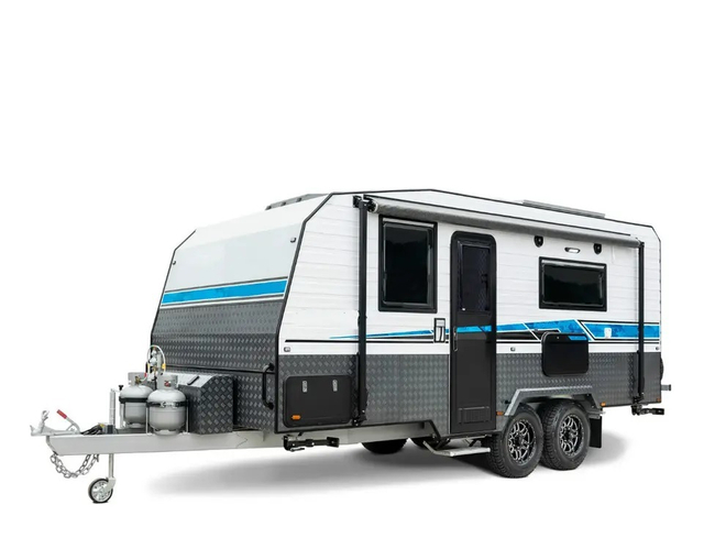 Travel Caravan Rear Expansion Camping Trailer Light Weight Door