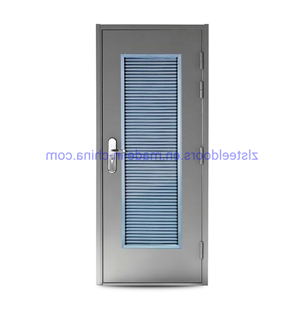 Steel Stainless Standard Custom Aluminum Single Hinged Swing Exterior Aluminium Louver Doors