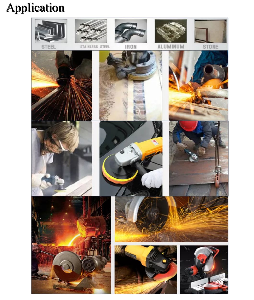 Customized Metal Grinding Abrasive Tools Calcined Aluminium Oxide Buffing Wheel Flap Disc