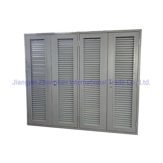 Louver Steel Door Shutter Door Exterior Aluminum Louver Shutter