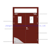 Modern Simple Style Metal Steel Fire Rated Doors Stainless Steel Fire Door