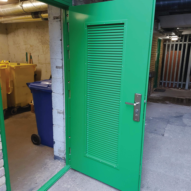 CE Custom Made Shaft Doors Steel Security Doors with Ss Lockset