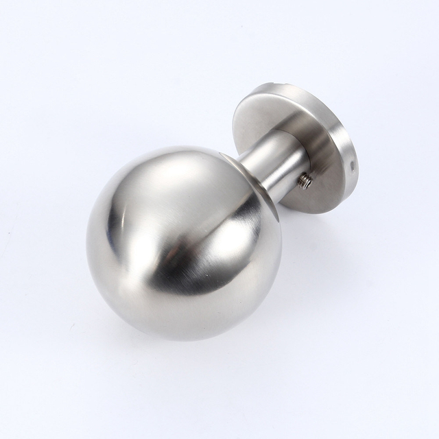 Round Ball Shape Stainless Steel Fixable Door Handle for Entrance