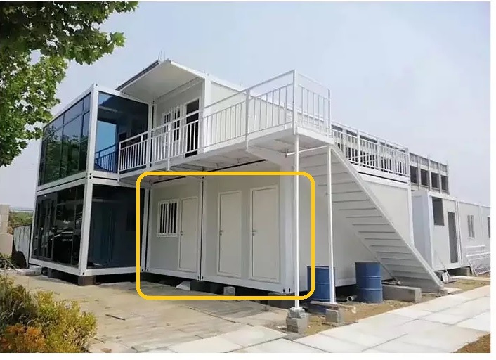 40FT 2 Bedroom Shipping Container Home Steel Door with Frame Set