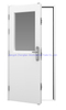 Steel Security Door with Glazing, Louvers, Door Furniture for Commercial, Residential & Industrial Buildings.