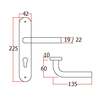Container Door Stainless Steel Handle as Standard