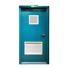 Single Leaf Fire Proof Door with Window and Louver Factory Good Price Louvered Steel Door