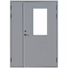 Certificate 1 Hour Steel Anti Fireplace Doors Insert Glass Cast Iron Security Doors