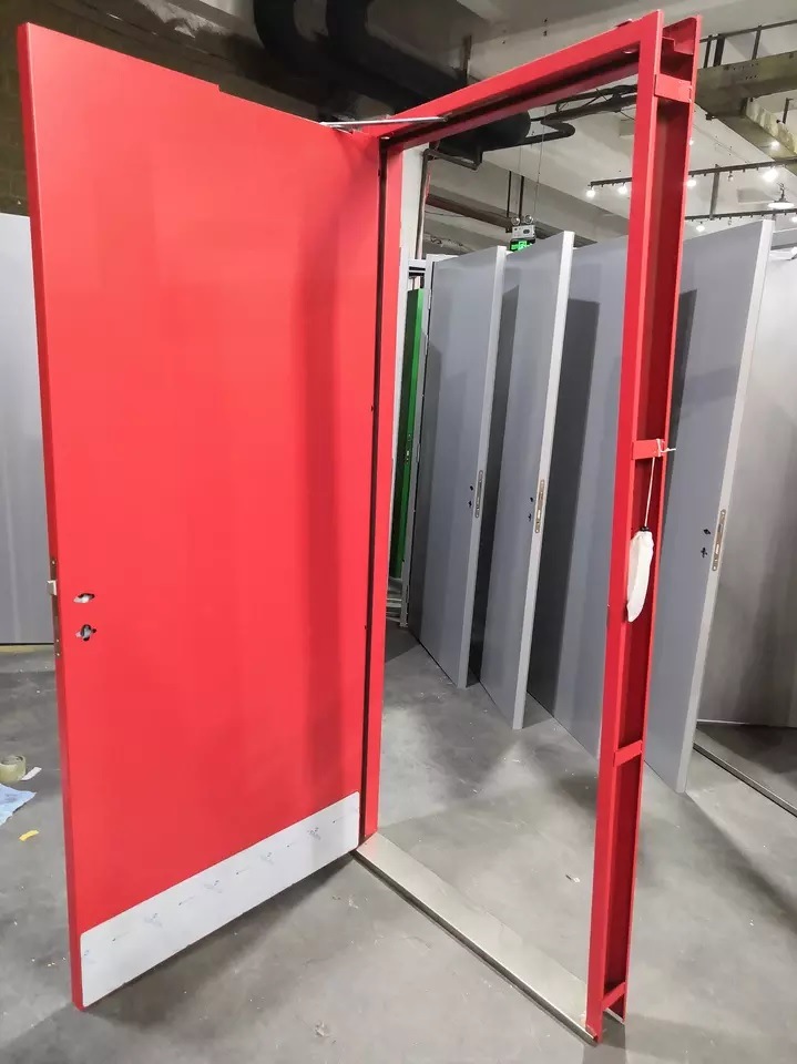 Fire Proof Galvanized Powder Coating Container Door with Threshold and Weather Strip