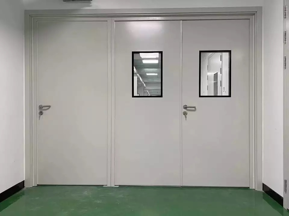 Private Clinic Double Sliding Door Operating Room Medical Hermetic Door