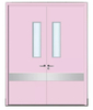 Factory Direct Sales School Classroom Double Door Stainless Steel Honeycomb Soundproof Door with Glass Window
