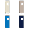 Single Aluminum Swinging Traffic Door with Window Opening Panel