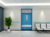 China Factory Clear Roompatient Room Hospital Door with Head Vision Panel