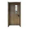Fire Rated Wooden Finishing Interior School Classroom Door with Glass Vision