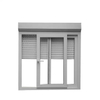 Exterior Aluminum Soundproof Sliding Window with Roller Shutter