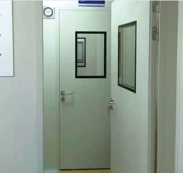 900*2100 White Single Leaf Mortised Hospital Cleanroom Nutraceuticals Hermetic HPL Hospital Doors