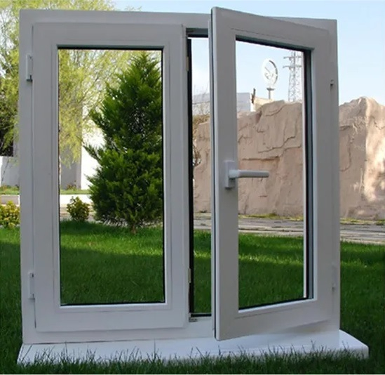 Hot Insulation and Soundproof PVC Casement PVC Double Glass Window