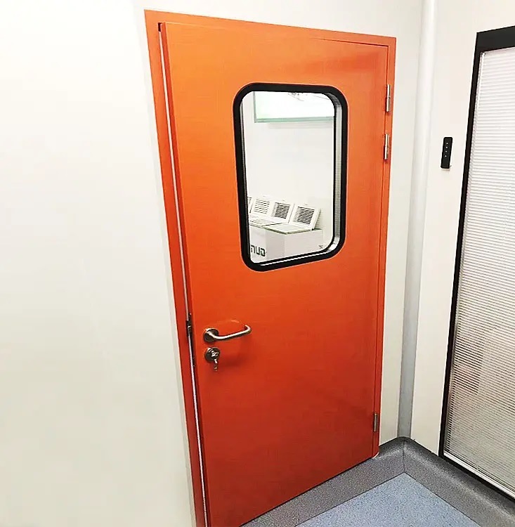 Pharmaceutical Medical Clean Room Steel Security Doors for Laboratory