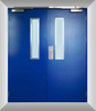 2100*1000mm CE Factory Sell Hollow Metal Fire Proof Steel Door with Glass Vision